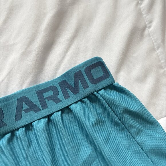 Under Armour Womens Size Medium Blue Elastic Waist UA Play Up Shorts Running - Picture 4 of 10